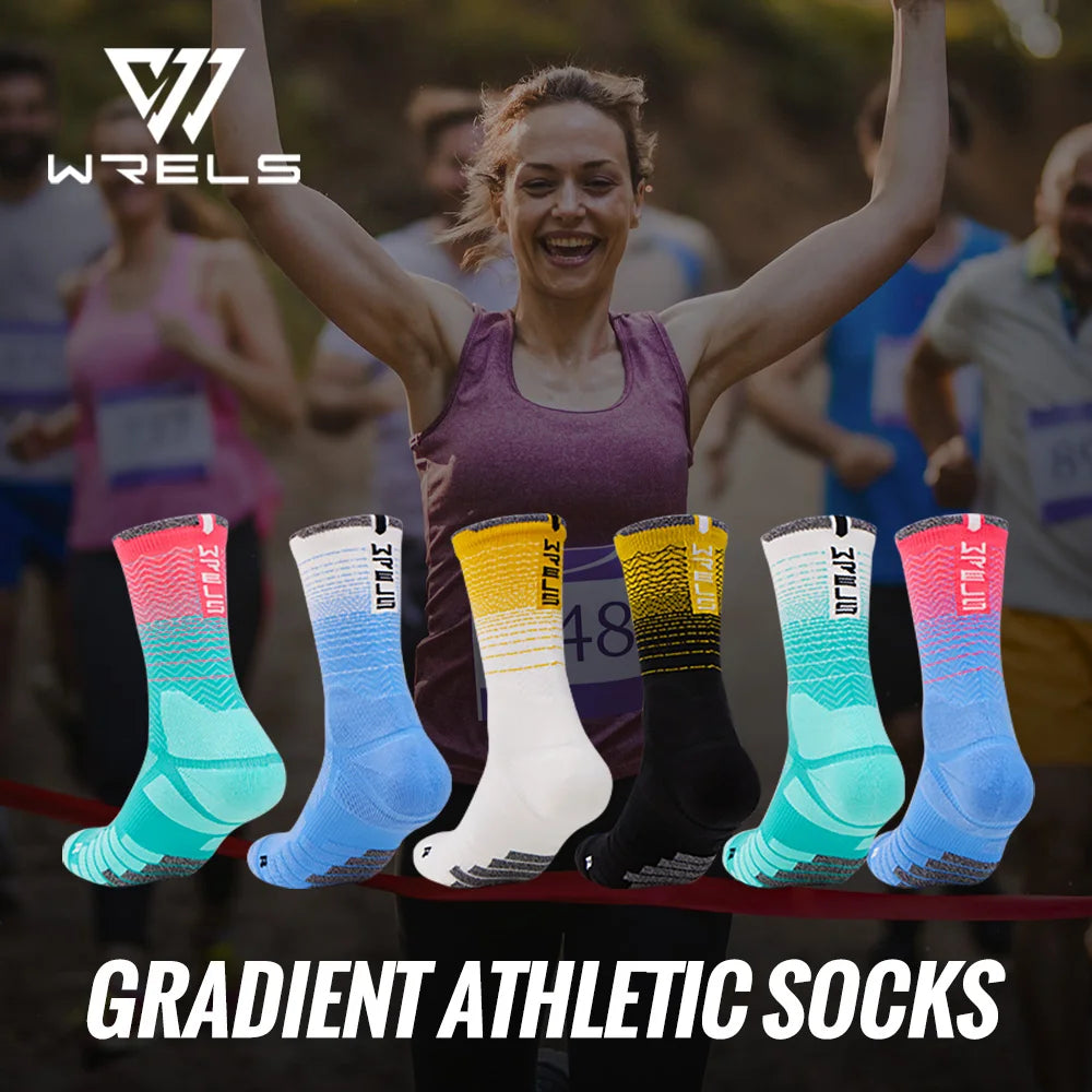 WRELS Gepolsterte Sport-Laufsocken – Atmungsaktiv & Feuchtigkeitsregulierend