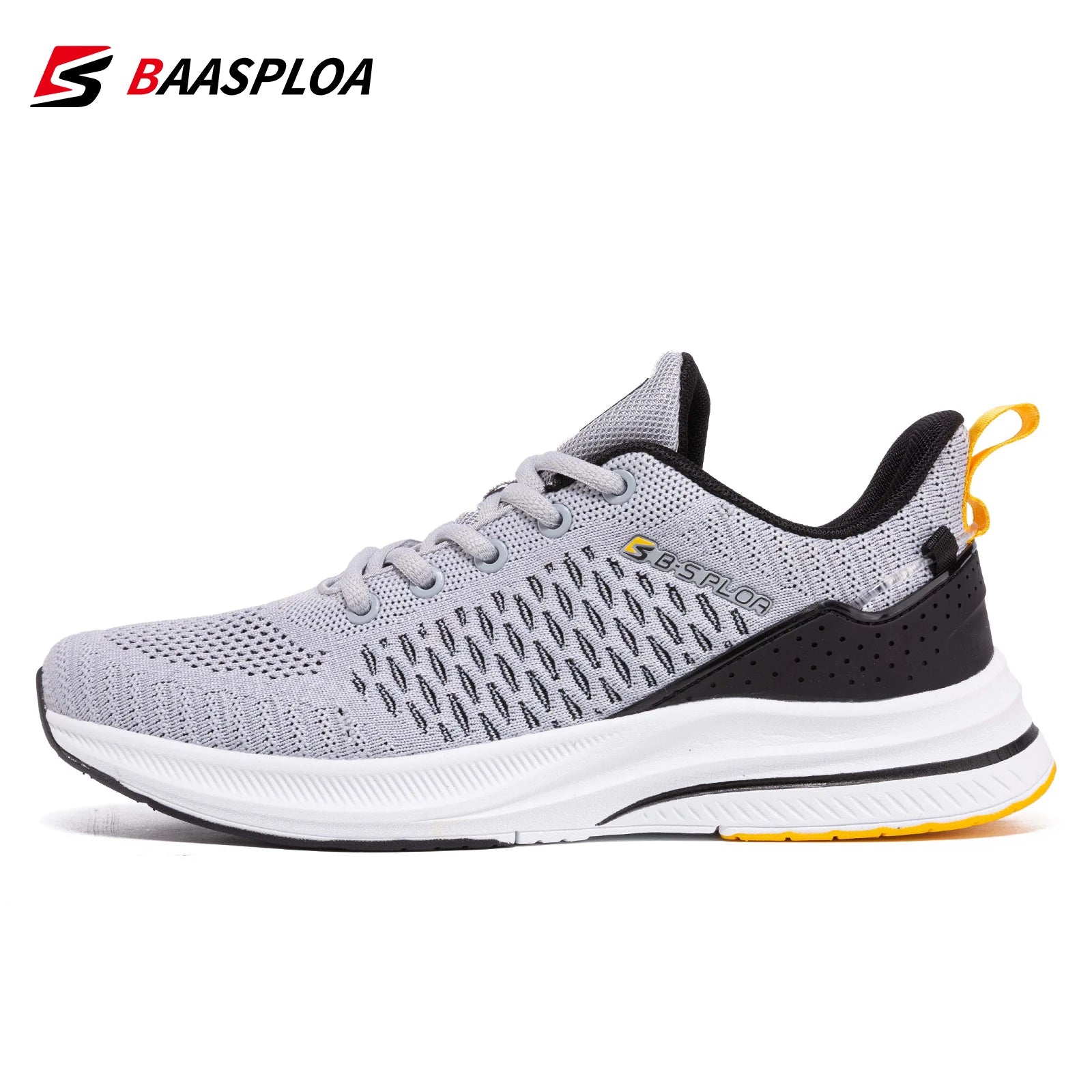 Baasploa Leichte Herren Laufschuhe – Atmungsaktives Mesh, Komfort für Sport & Freizeit
