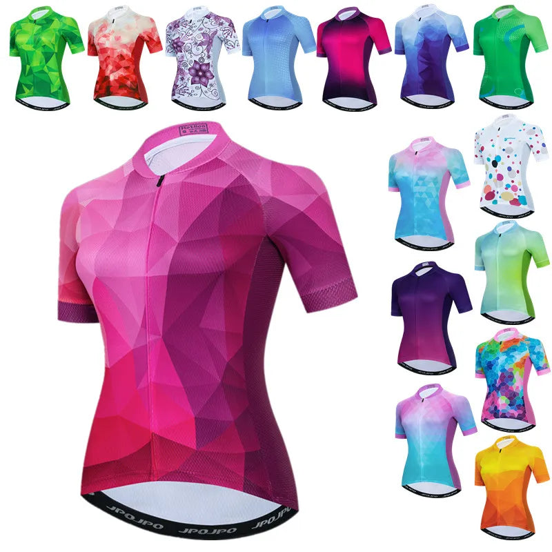 Weimostar Damen Radtrikot Sommer – Pro Team, Kurzarm, Atmungsaktiv, MTB & Rennrad (S–XXXL, 17 Styles)