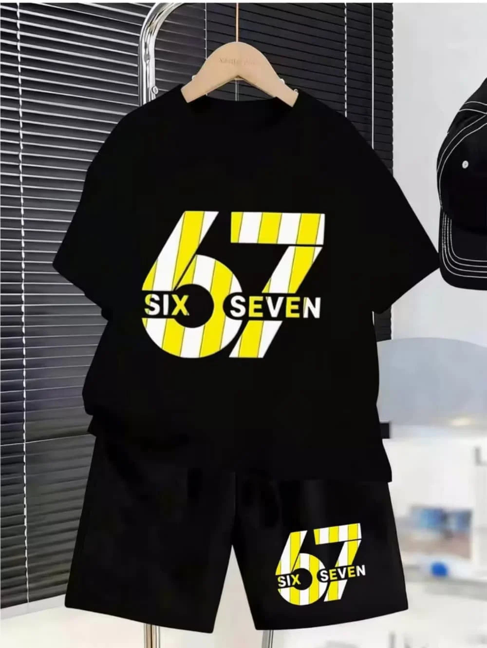 Kinder 3D-Print Set – T-Shirt & Shorts