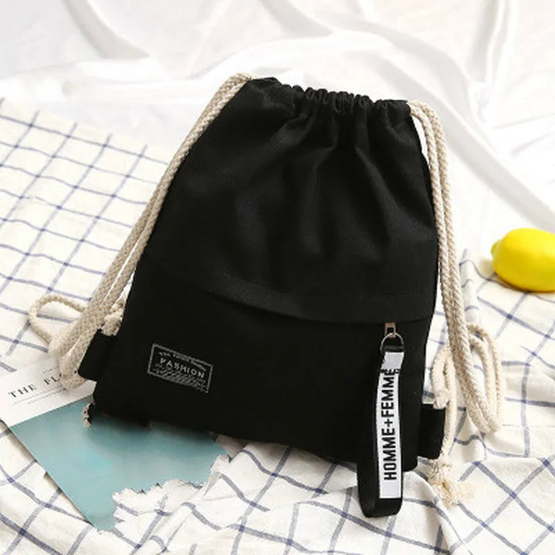 Canvas Turnbeutel Rucksack – Unisex