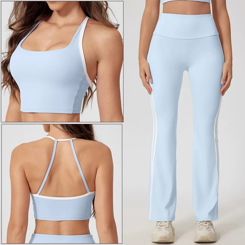 Cloud Hide Damen Yoga-Set – Sport-BH & High-Waist-Leggings | Gym, Pilates & Laufen | S–XL