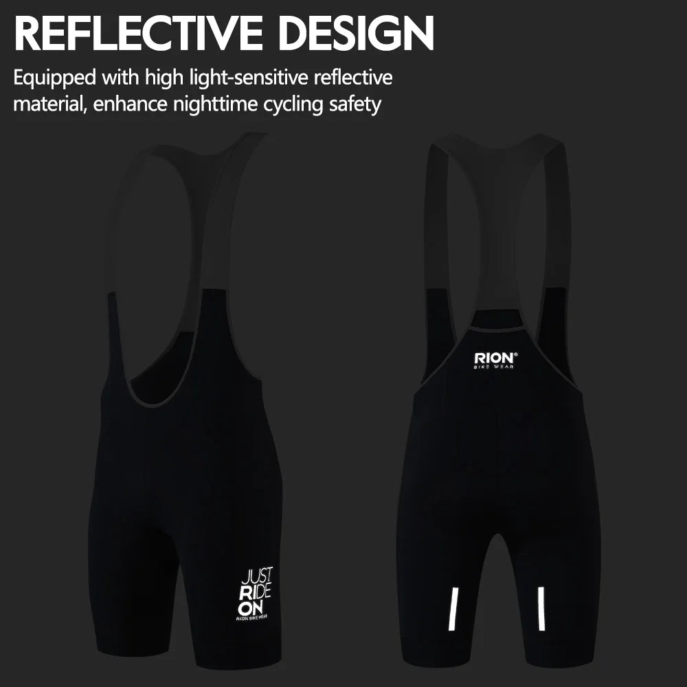 RION Herren Fahrrad-Trägerhose Pro – Italienisches Dolomiti 8H Polster für extreme Distanzen