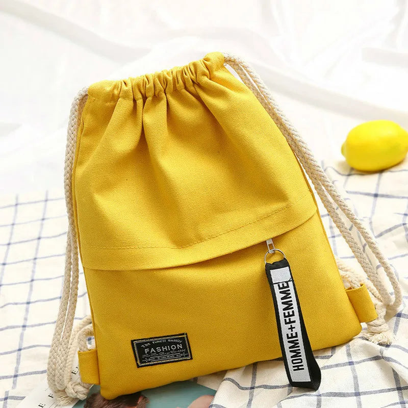 Canvas Turnbeutel Rucksack – Unisex