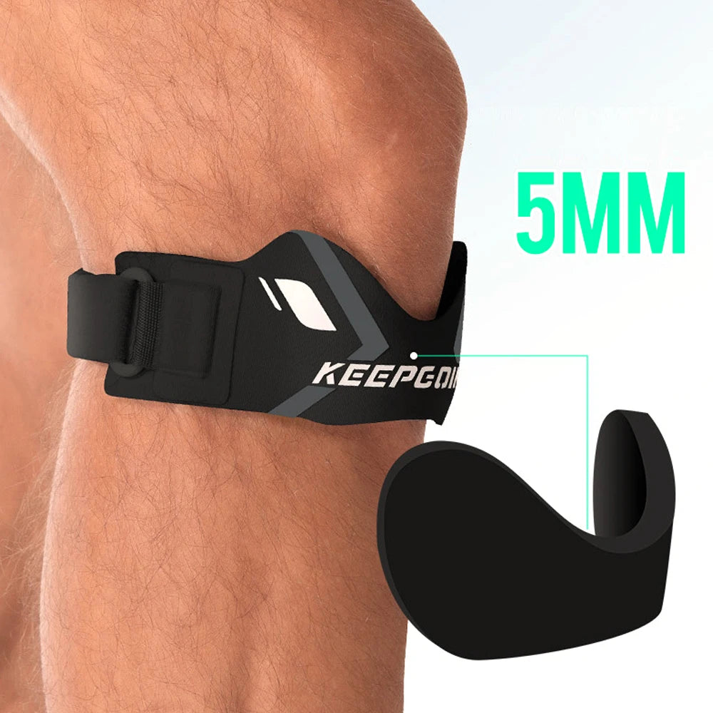 Patella Knieriemen Bandage – Knieschmerzen, Stabilisierung & Entlastung | Verstellbar | Laufen & Sport