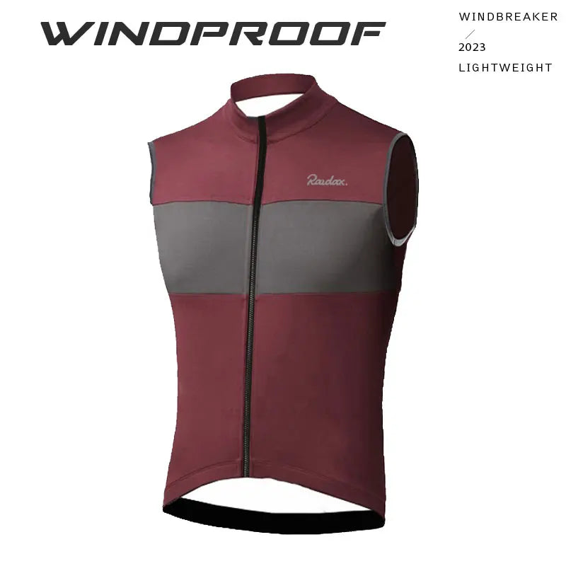 RAUDAX Herren Radsport-Weste – Ärmellos, Windabweisend & Leicht | MTB & Rennrad