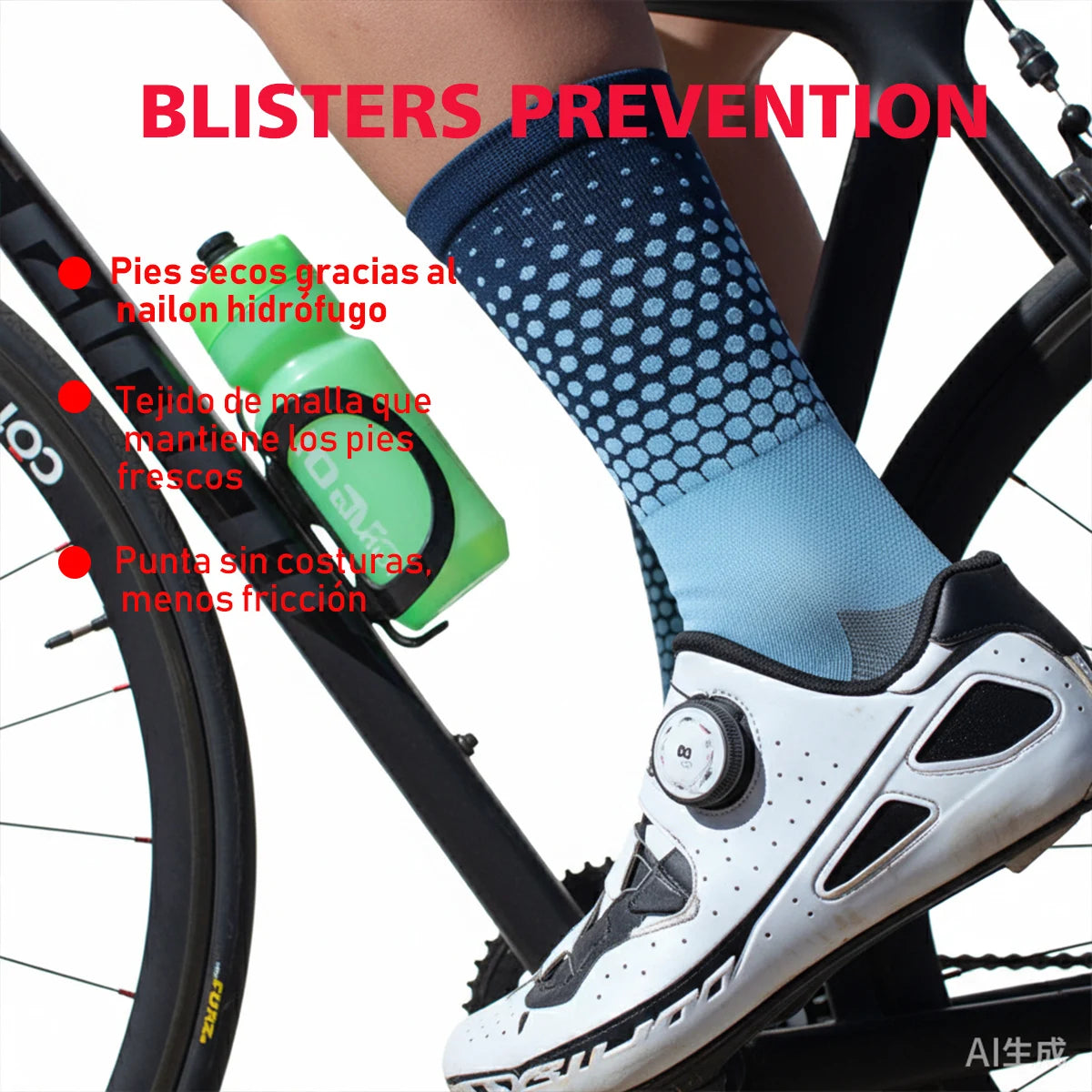 Radsocken Unisex – Kompression, atmungsaktiv | Rennrad, MTB, Outdoor | Herren & Damen