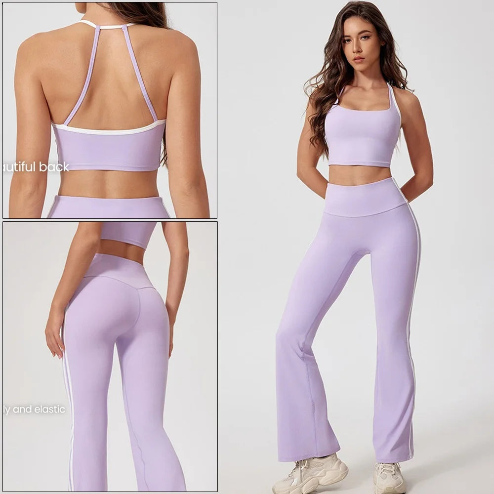 Cloud Hide Damen Yoga-Set – Sport-BH & High-Waist-Leggings | Gym, Pilates & Laufen | S–XL