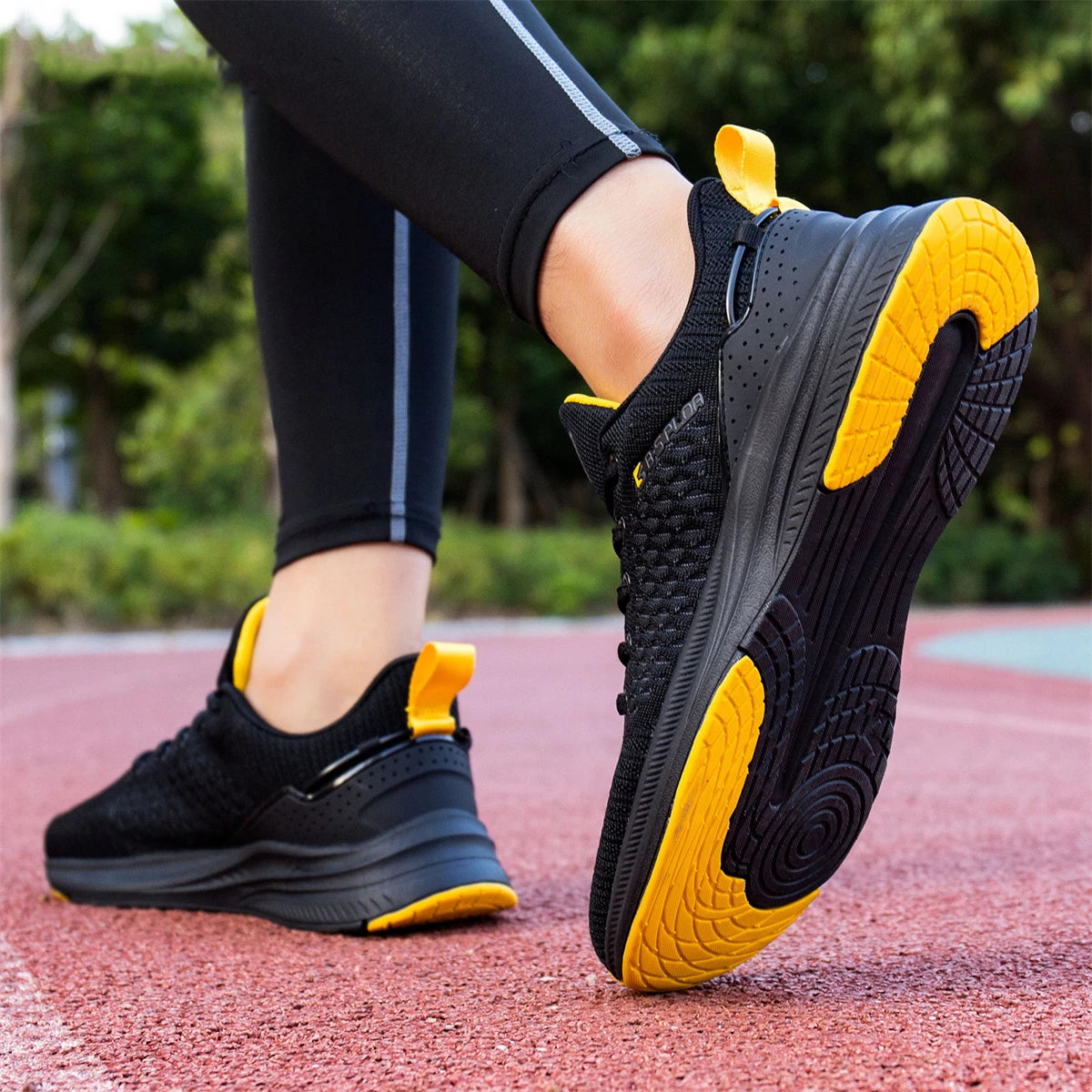 Baasploa Leichte Herren Laufschuhe – Atmungsaktives Mesh, Komfort für Sport & Freizeit