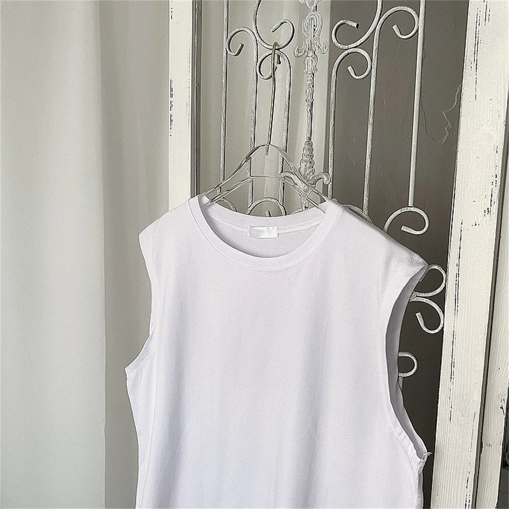 Herren Tank Top – Einfarbiges Rundhals-Sporttrikot, atmungsaktiv & schweißableitend, ideal für Sommer & Sport
