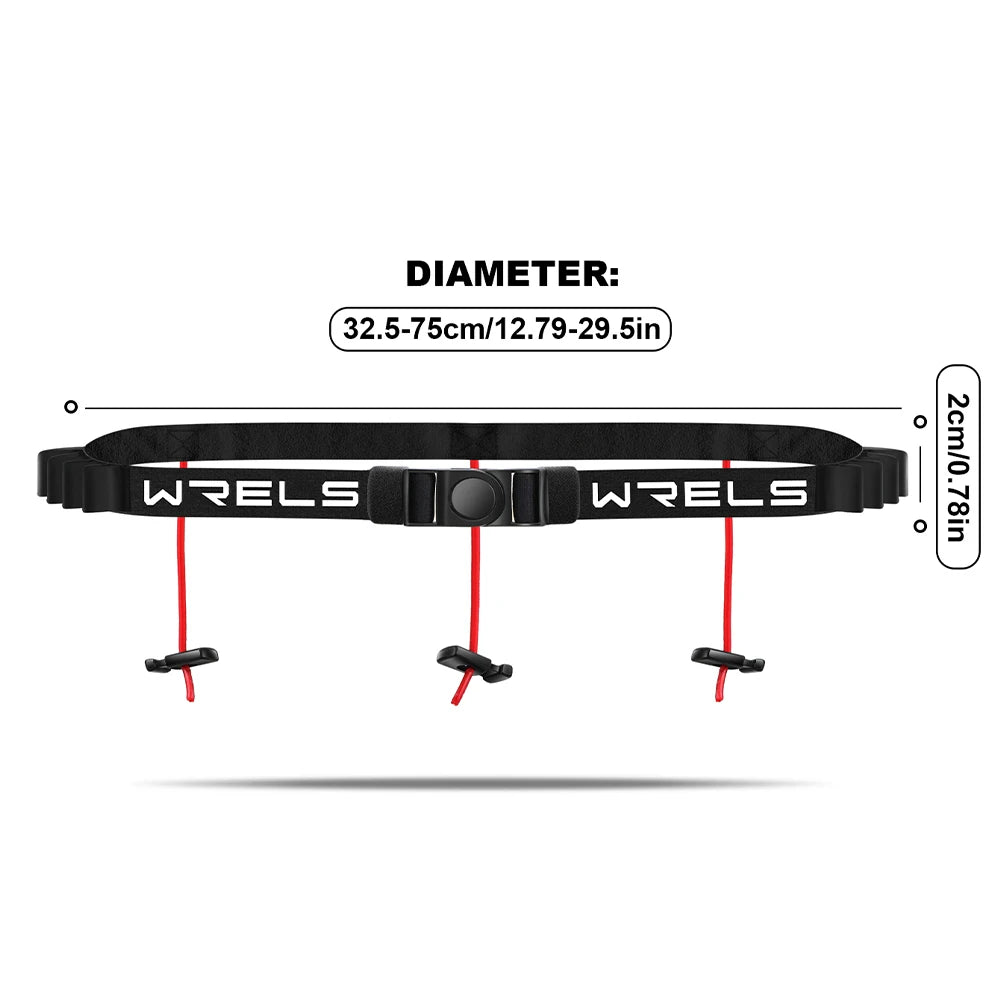 LaufWerk RaceBelt – Startnummernhalter Nylon für Running & Triathlon | Verstellbar