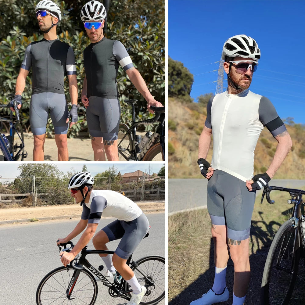 YKYWBIKE Herren Bib Shorts – Gepolsterte Radhose für MTB & Rennrad