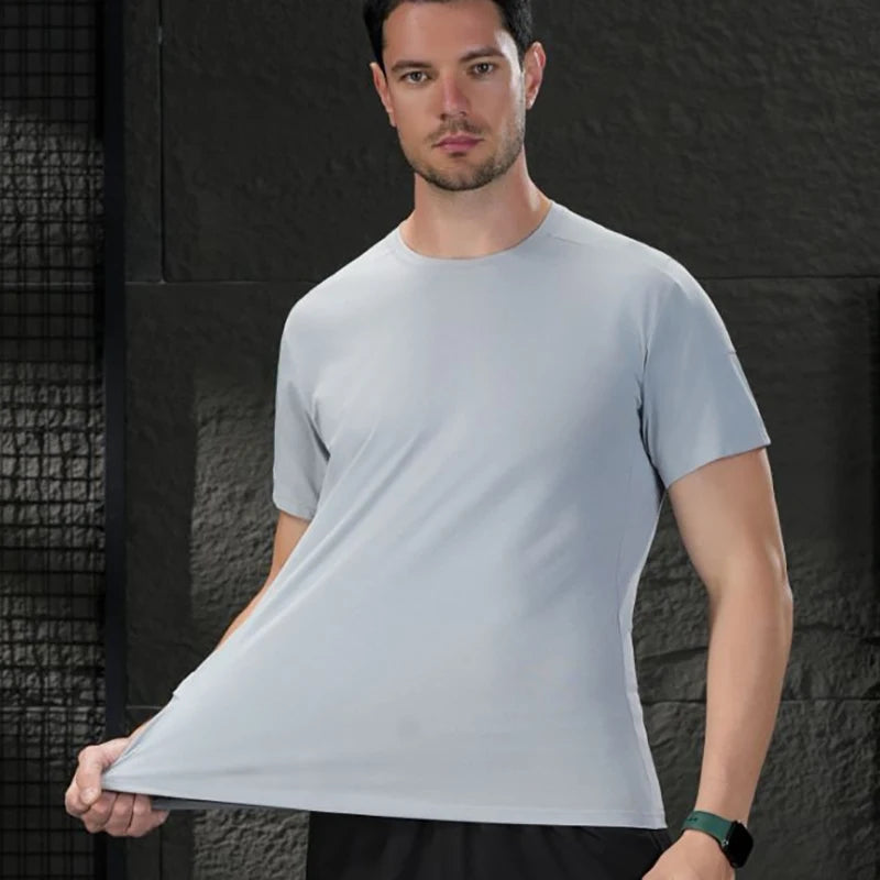 Herren Mesh Sport-T-Shirt – Atmungsaktiv | Gym & Laufen | Mit Taschen