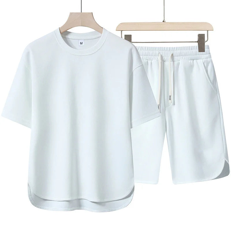 Herren Sommer-Set – T-Shirt & Shorts | Casual, Atmungsaktiv & Vielseitig | ZSMYSAA