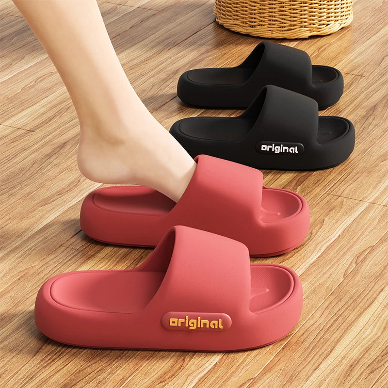Damen Cloud-Slides – Leicht, Weich & Rutschfest | EVA-Plattformsohle | Strand & Sommer
