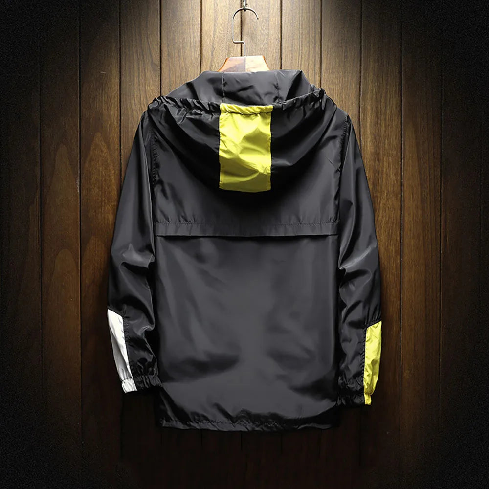 Herren Windbreaker Jacke – Colorblock