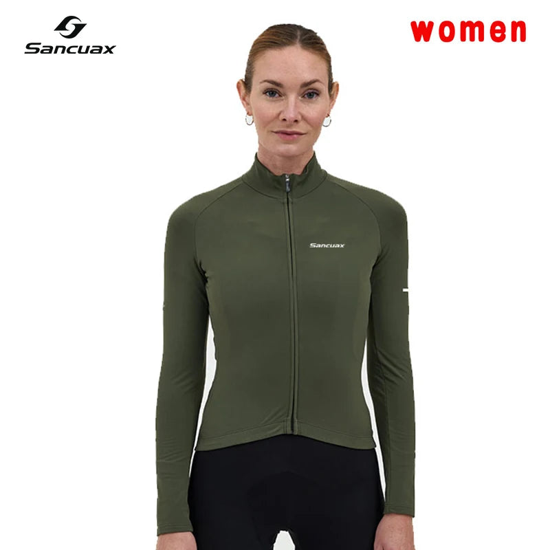 Damen Langarm Radtrikot – Anti-UV, Atmungsaktiv, Rennrad & MTB