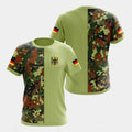 Herren Sport-T-Shirt mit Deutschlandfahne – 3D-Retro-Design, atmungsaktiv & schnelltrocknend