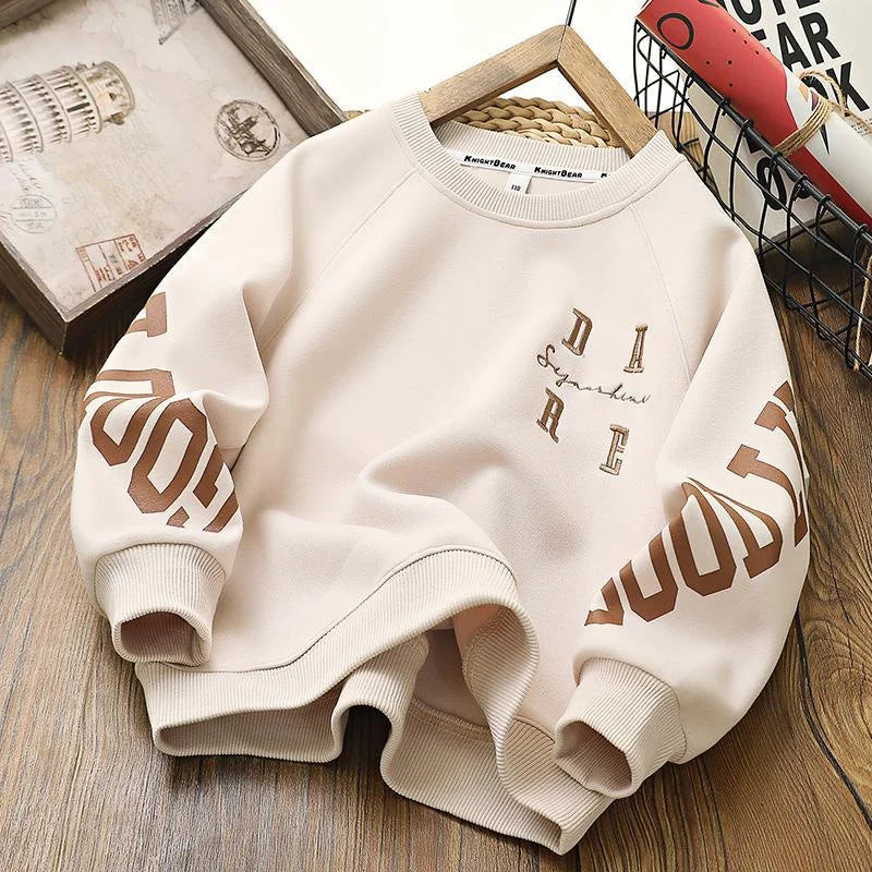 Kinder Langarm-Sweatshirt Unisex | Pullover, Sportswear, Herbst/Frühling, 4–14 Jahre