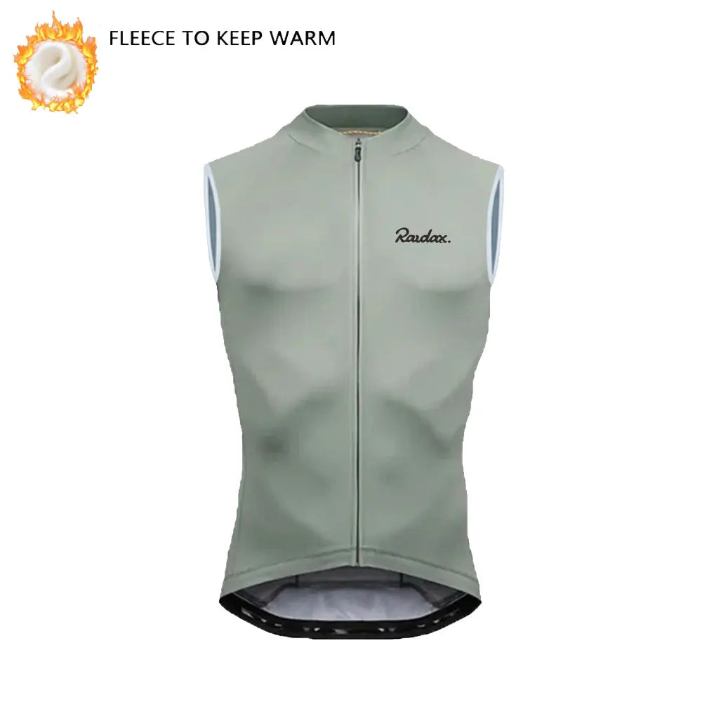 Winter Thermo-Fleece Radsport-Weste – Ärmellos | Warm & Windabweisend | MTB & Rennrad