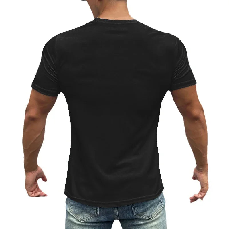 Herren Lauf-T-Shirt – Atmungsaktives Mesh, Quick-Dry, Kurzarm, Gym & Sport (L–XXXL)