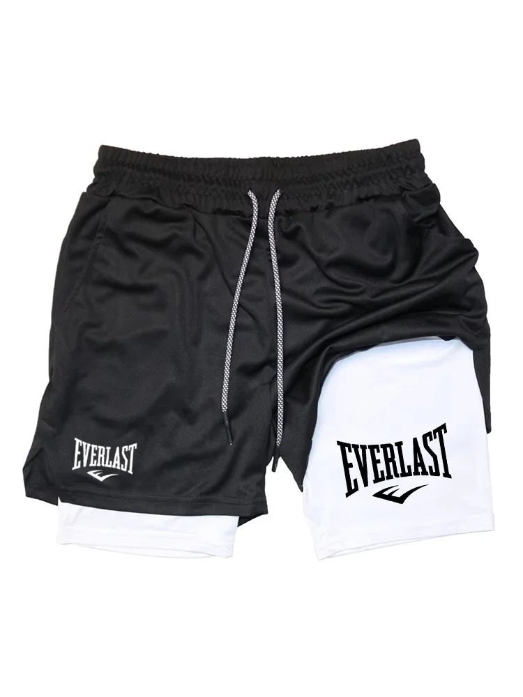 Herren 2-in-1 Laufshorts – Doppellagig, funktional & bequem