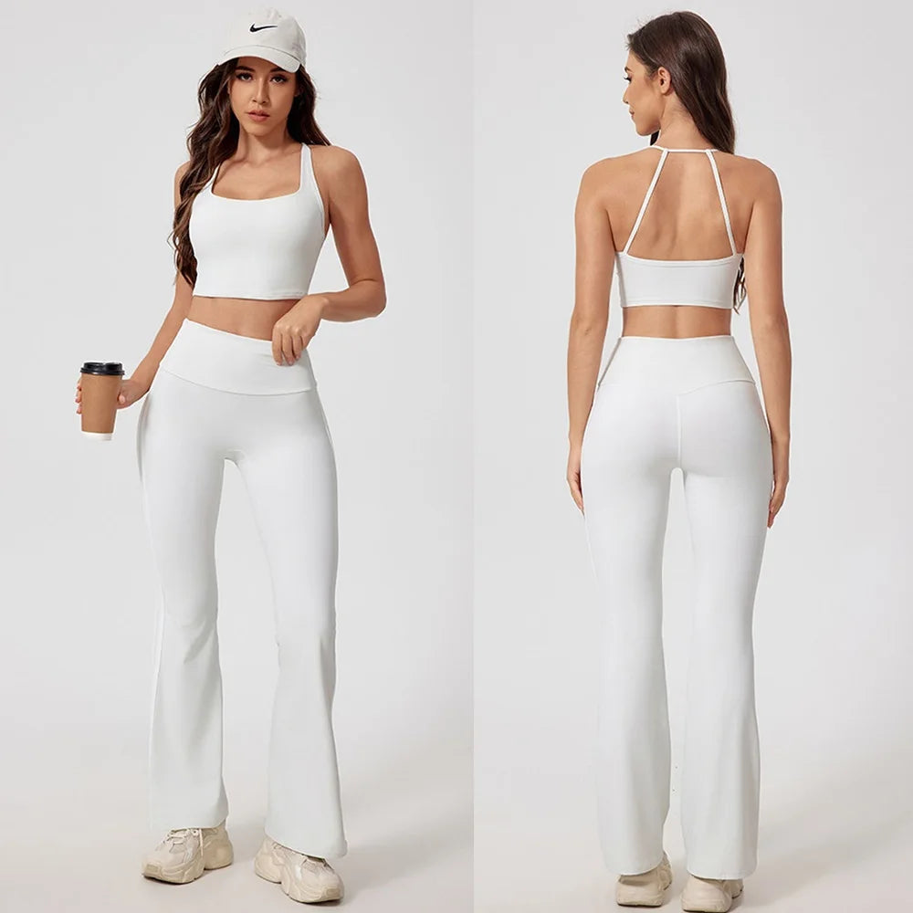 Cloud Hide Damen Yoga-Set – Sport-BH & High-Waist-Leggings | Gym, Pilates & Laufen | S–XL
