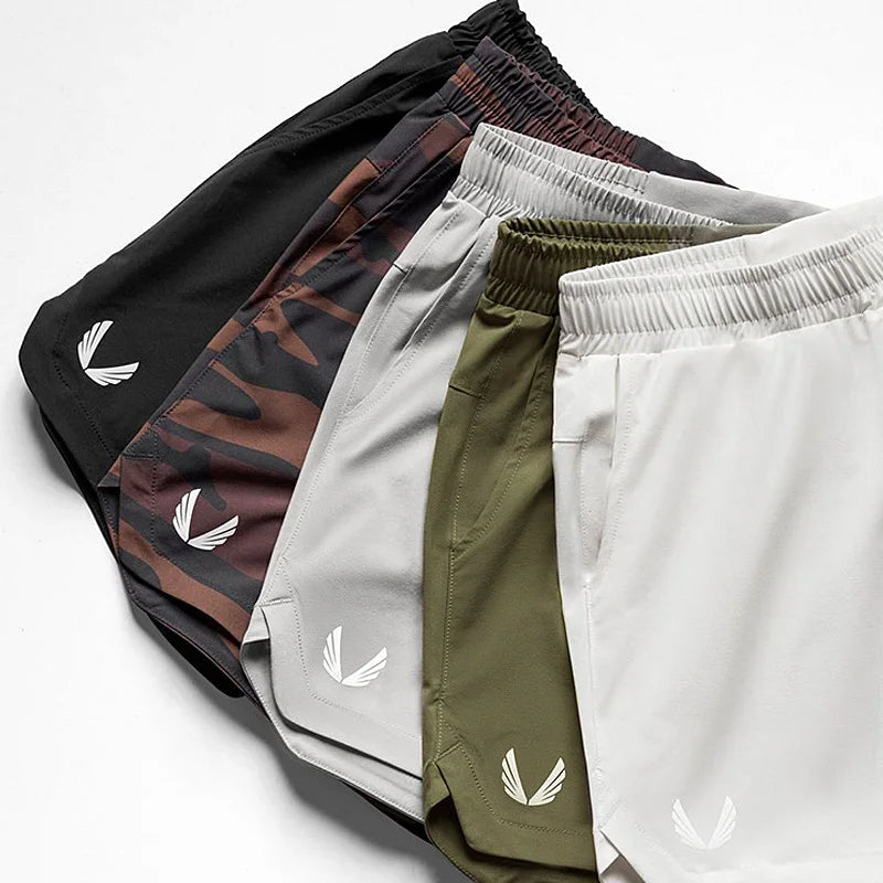 Herren Gym Shorts – Schnelltrocknend, Kompressions-Innenshort | Fitness, Laufen & Sport | M–XXXL