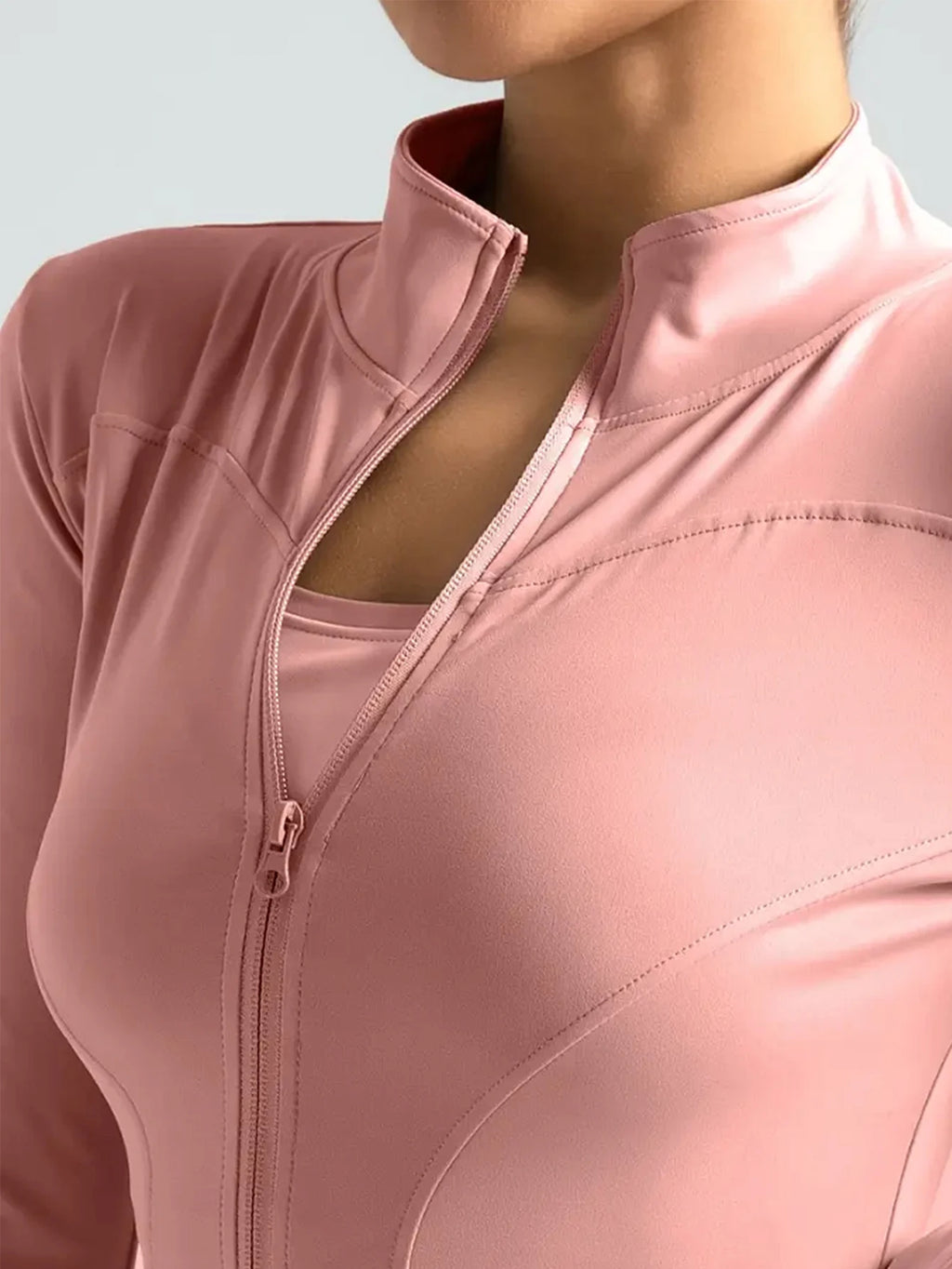 Damen Fitness Jacke – Enganliegend, UV-Schutz & schnelltrocknend