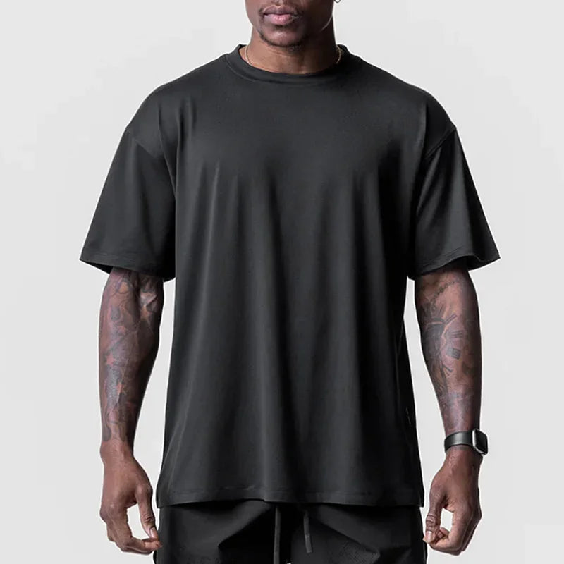 Oversized Gym T-Shirt Herren – Kurzarm, schnelltrocknend, atmungsaktiv | Streetwear & Sport | M–XXXL