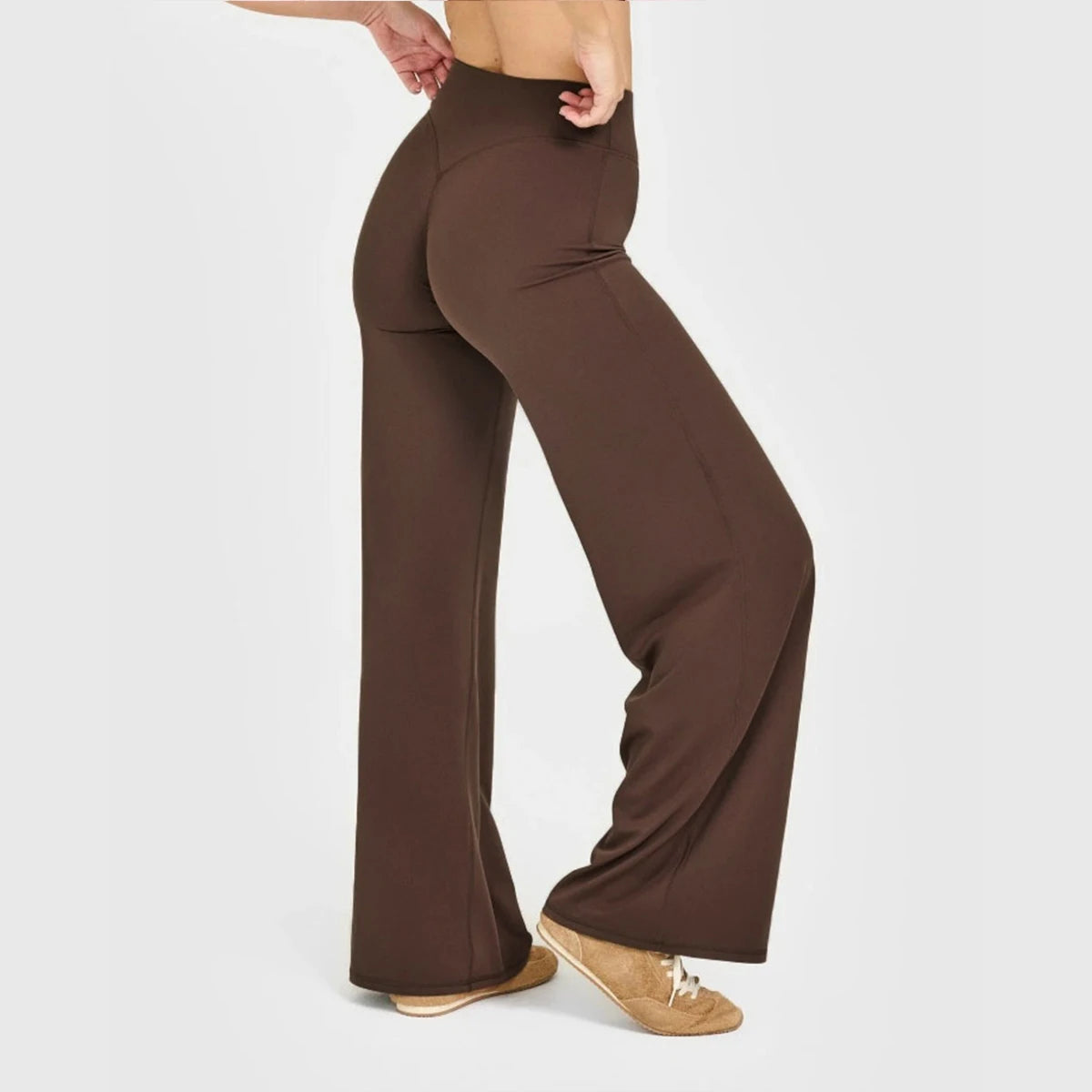 Flared Yoga Leggings Damen – Weitbein, atmungsaktiv, nahtlos