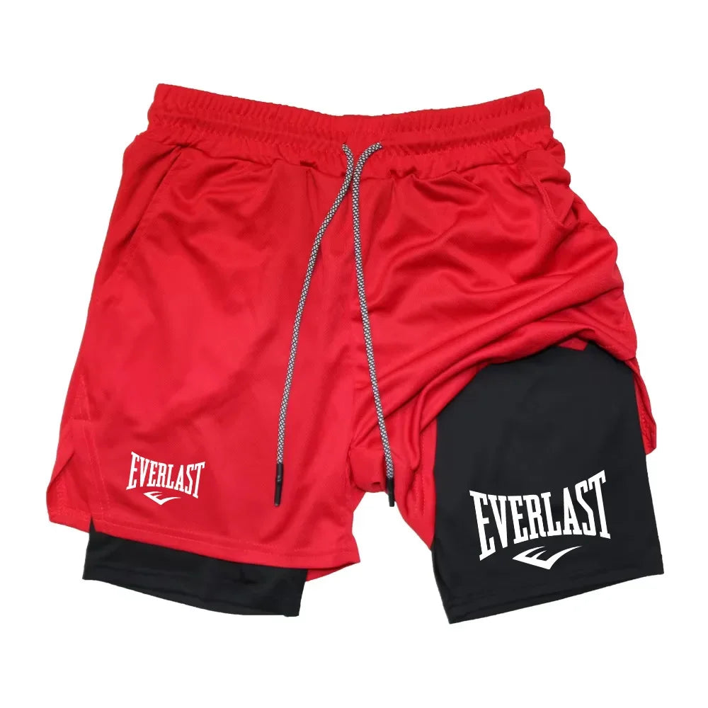 Herren 2-in-1 Laufshorts – Doppellagig, funktional & bequem