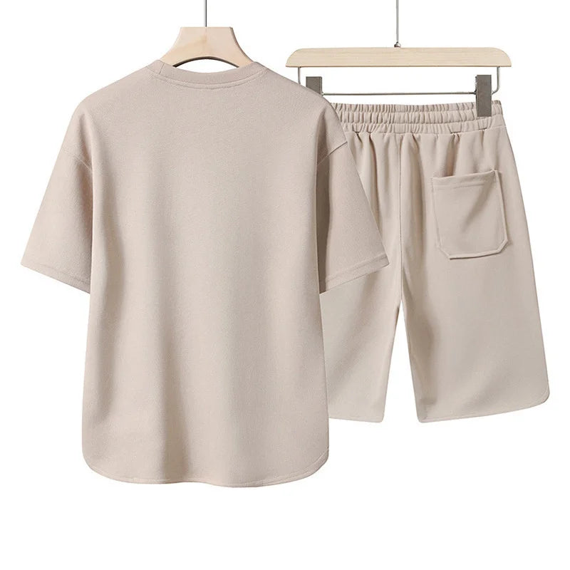Herren Sommer-Set – T-Shirt & Shorts | Casual, Atmungsaktiv & Vielseitig | ZSMYSAA