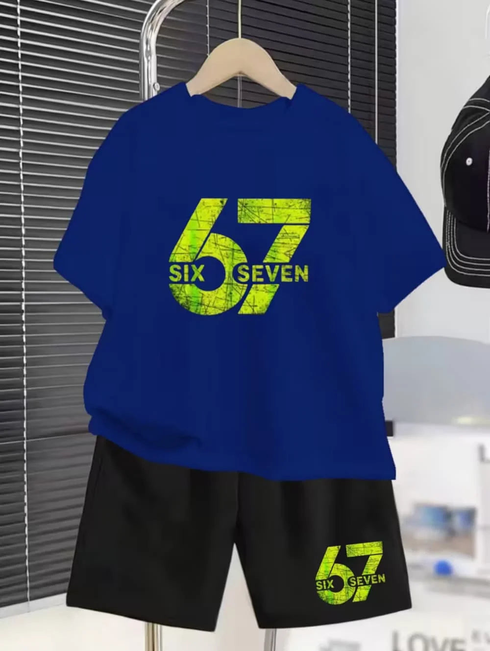 Kinder 3D-Print Set – T-Shirt & Shorts