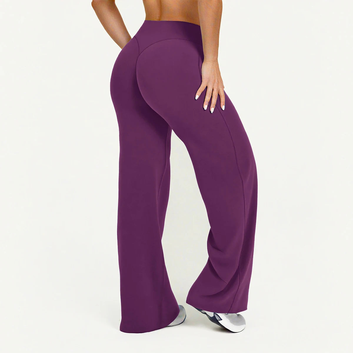 Flared Yoga Leggings Damen – Weitbein, atmungsaktiv, nahtlos
