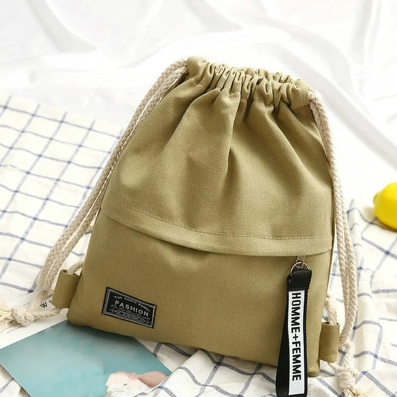 Canvas Turnbeutel Rucksack – Unisex