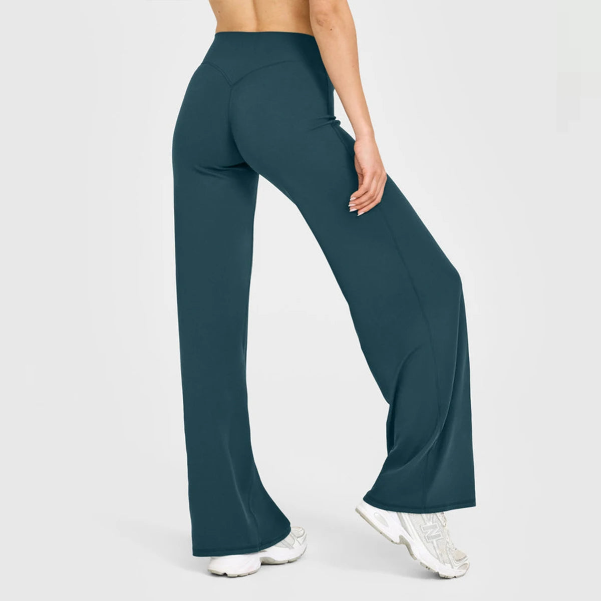 Flared Yoga Leggings Damen – Weitbein, atmungsaktiv, nahtlos