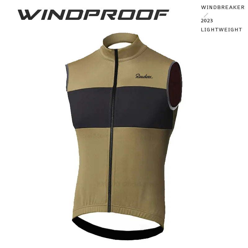 RAUDAX Herren Radsport-Weste – Ärmellos, Windabweisend & Leicht | MTB & Rennrad