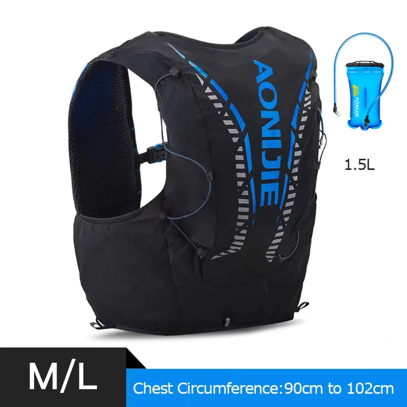 AONIJIE C962 Hydrationsweste 12L – Trailrunning, Wandern & Marathon | Softflask & Trinkblase | Unisex