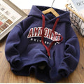 Kinder Hoodie Sweatshirt | Warm, Buchstaben-Print, Pullover, Herbst/Winter, 2–12 Jahre