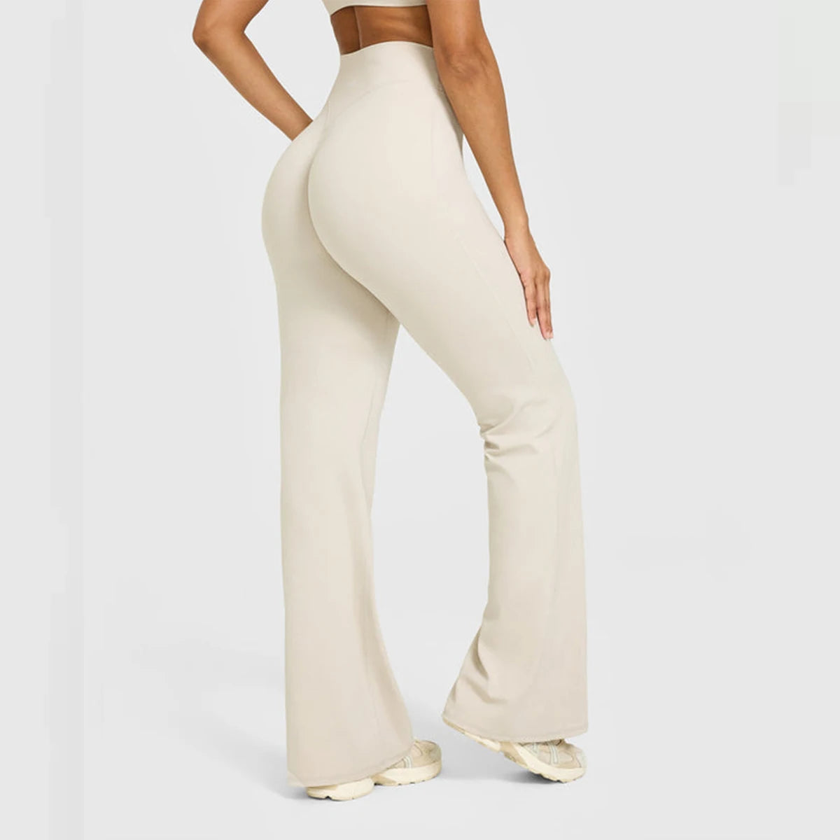 Flared Yoga Leggings Damen – Weitbein, atmungsaktiv, nahtlos