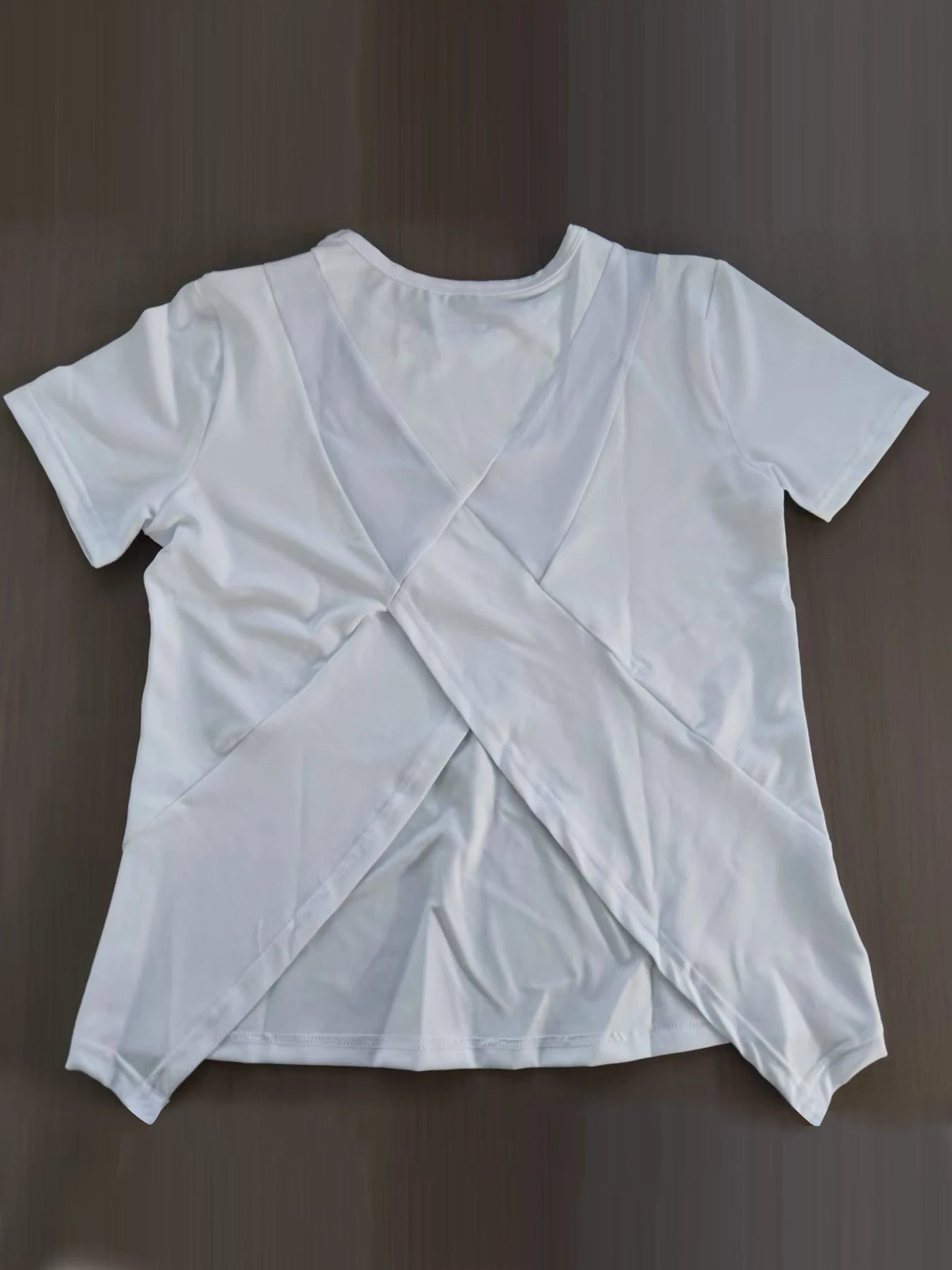Yoga Outfit Damen – Lockeres Sport-T-Shirt mit Mesh-Rücken, atmungsaktiv & schnelltrocknend