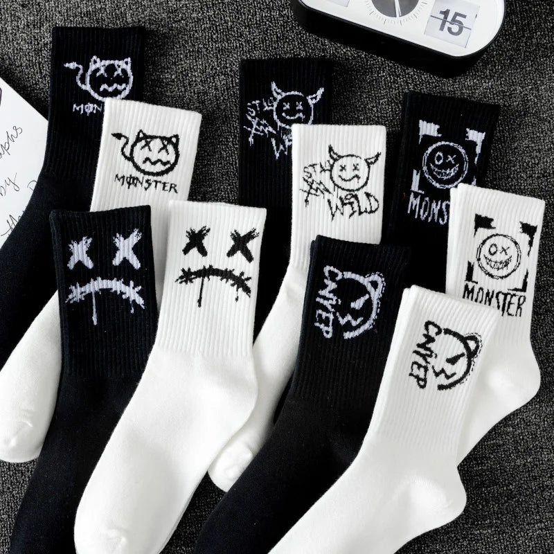 Ghost Face Graffiti Sportsocken – 10er Pack
