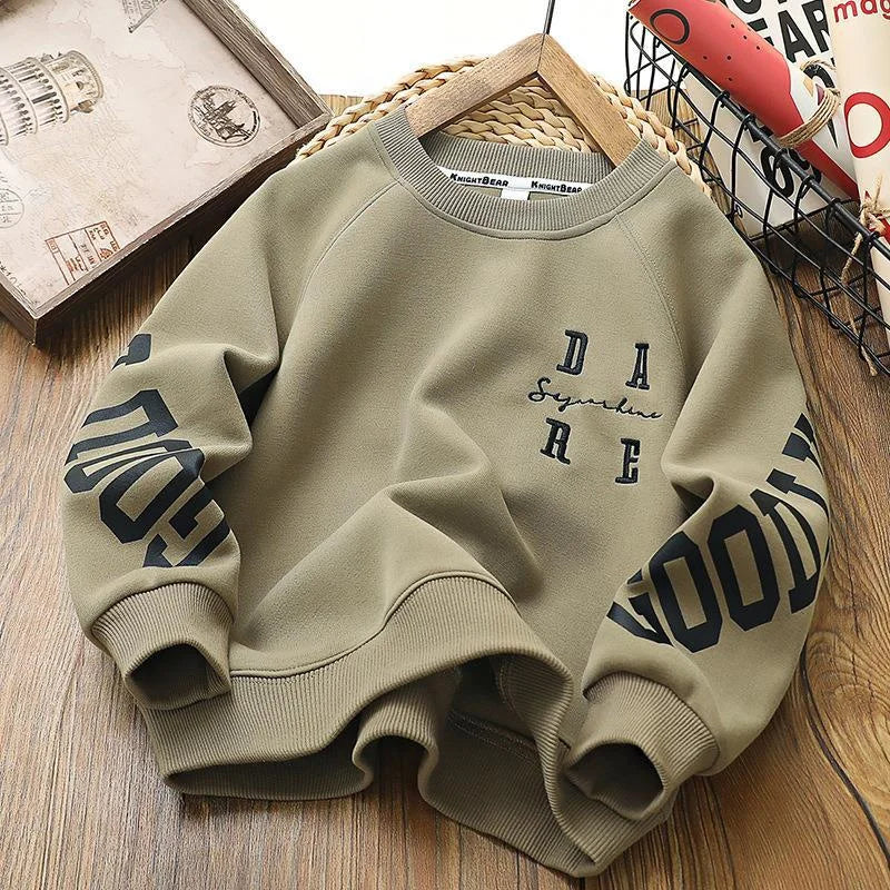 Kinder Langarm-Sweatshirt Unisex | Pullover, Sportswear, Herbst/Frühling, 4–14 Jahre