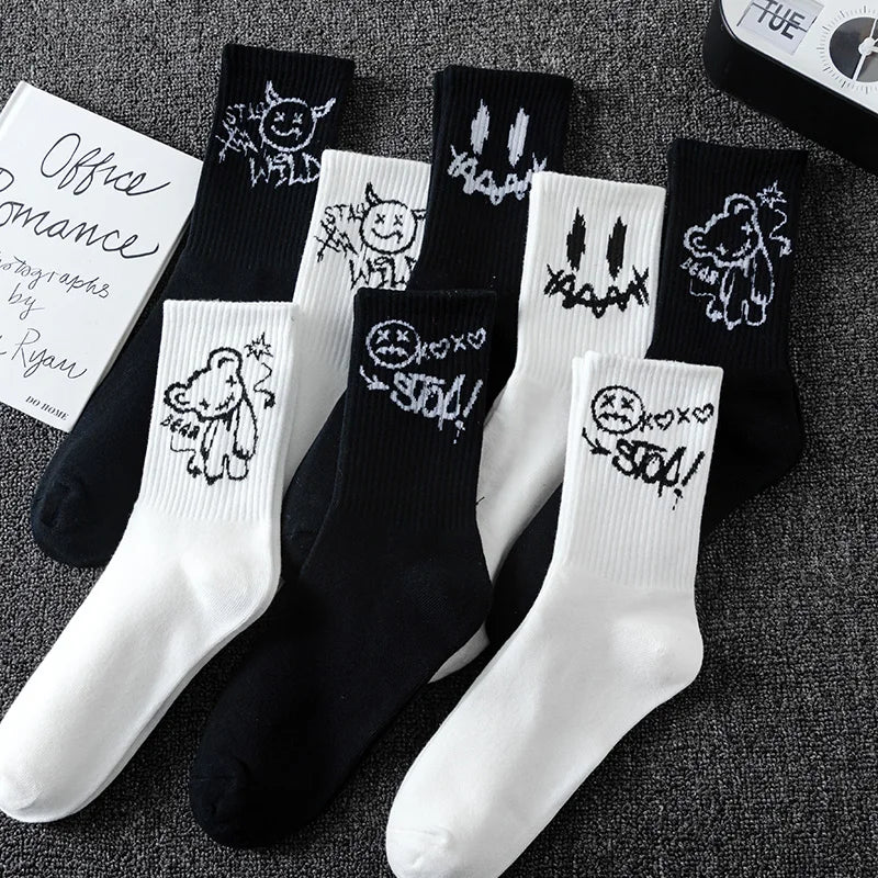 Ghost Face Graffiti Sportsocken – 10er Pack