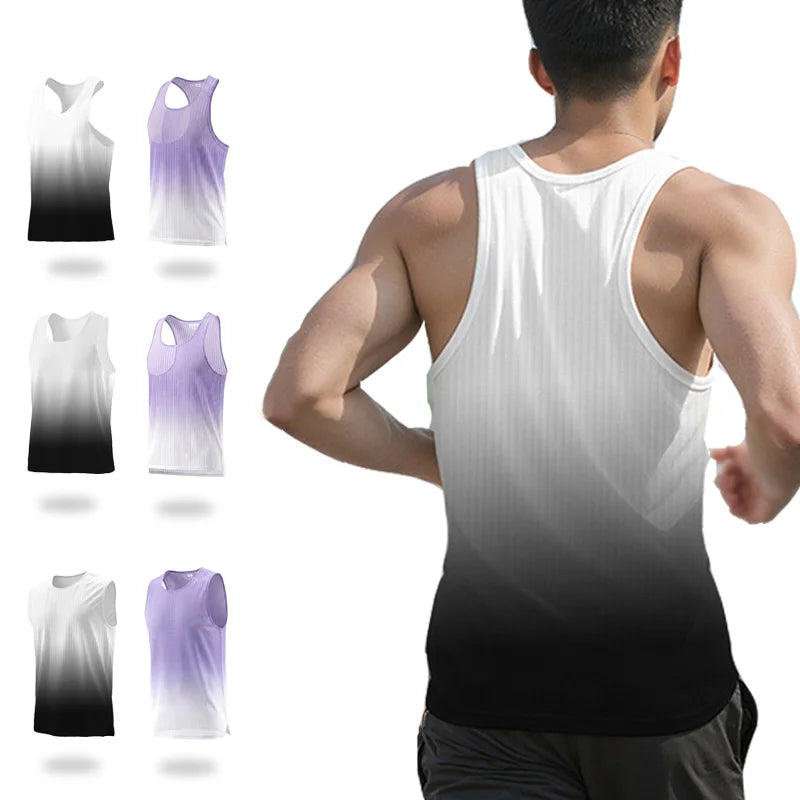 Herren Nahtloses Lauf-Tanktop – Schnelltrocknend & Atmungsaktiv | Marathon, Training, Fitness
