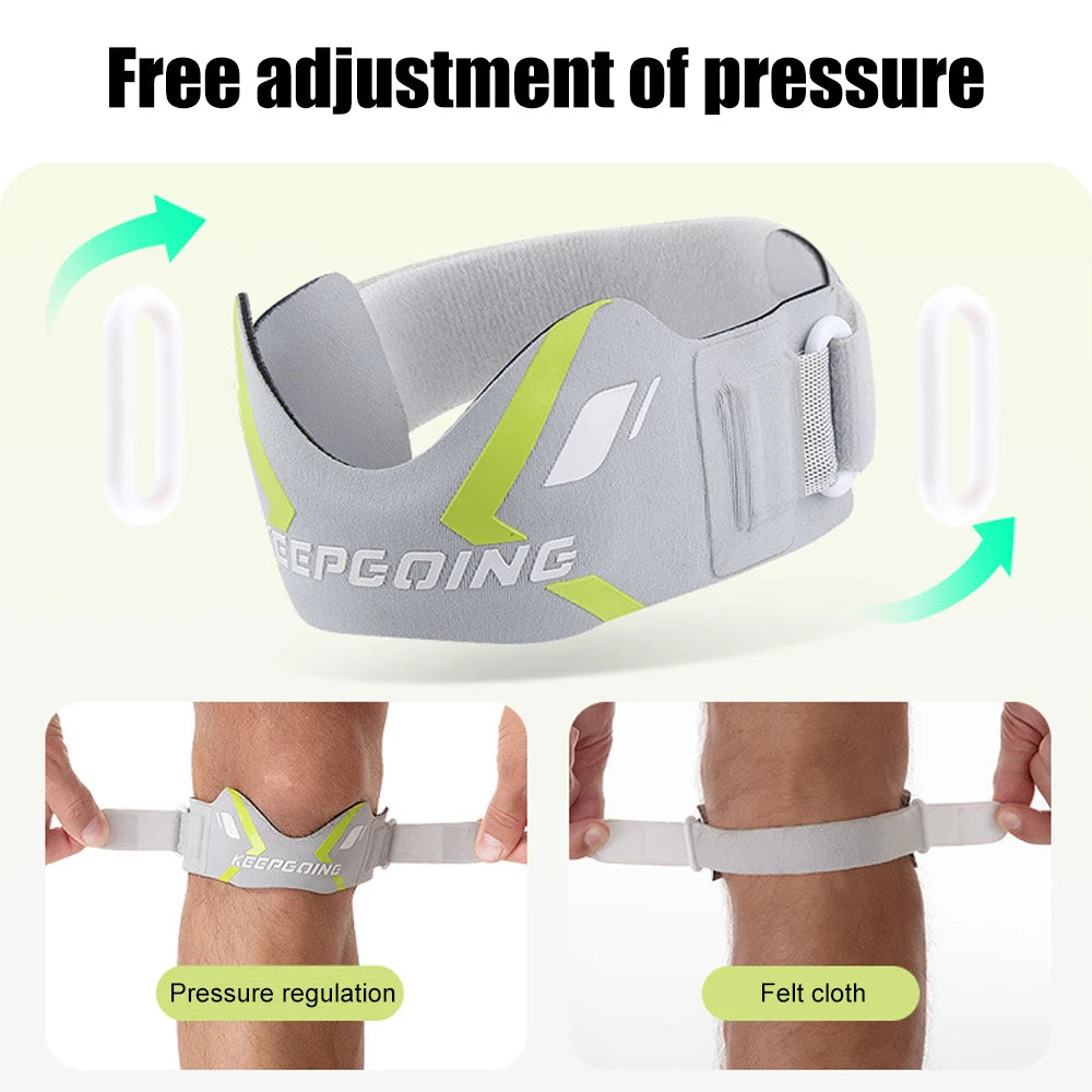 Patella Knieriemen Bandage – Knieschmerzen, Stabilisierung & Entlastung | Verstellbar | Laufen & Sport