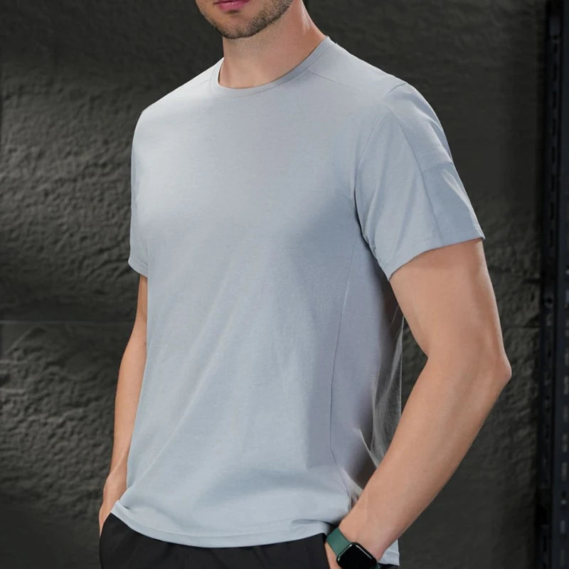 Herren Mesh Sport-T-Shirt – Atmungsaktiv | Gym & Laufen | Mit Taschen