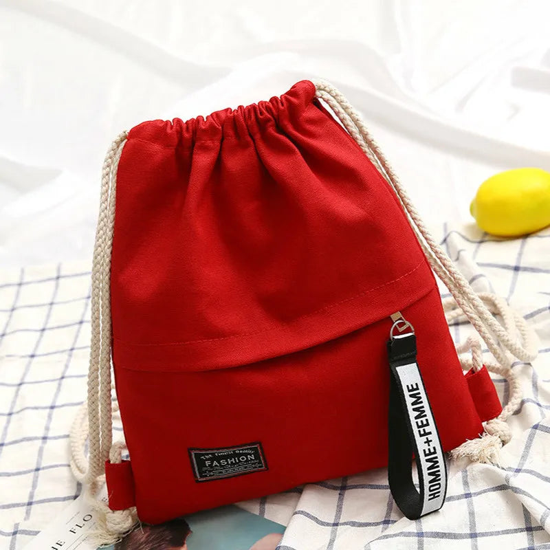 Canvas Turnbeutel Rucksack – Unisex