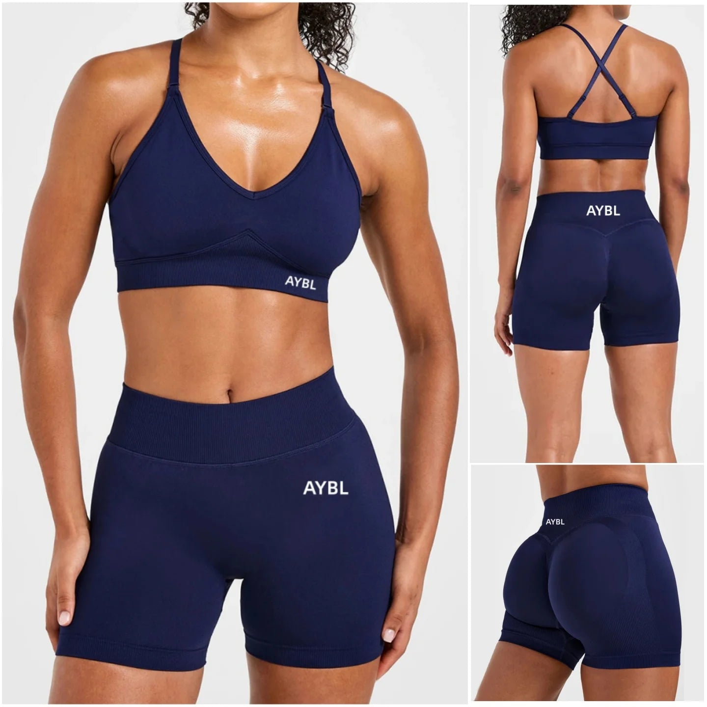 Nahtloses Yoga-Set Damen | Sport-BH oder Shorts, High Elastic